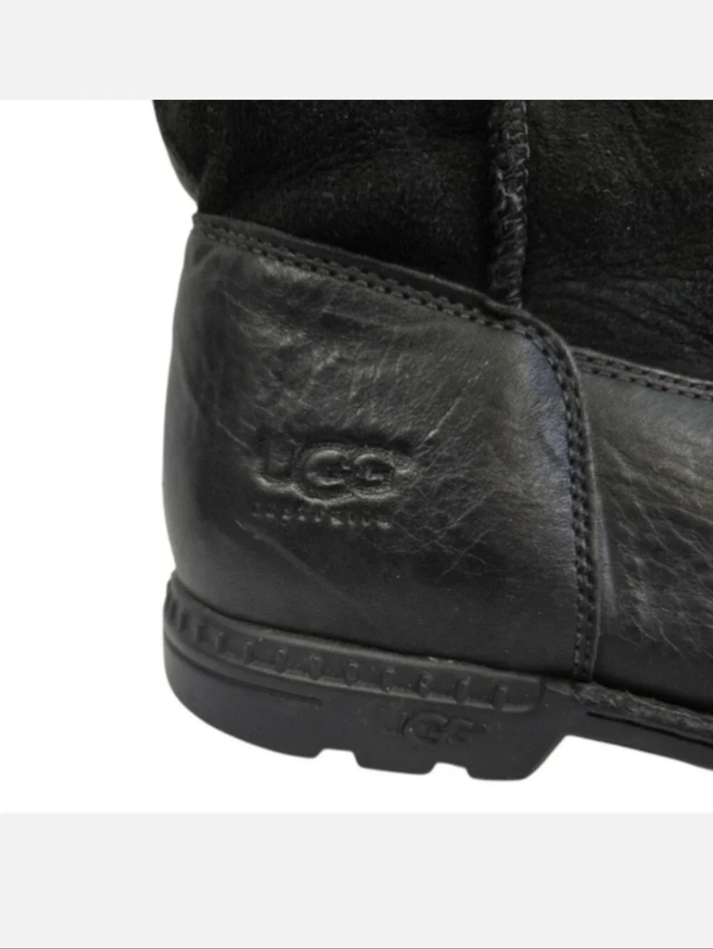 UGG Beacon Black Leather Boots
